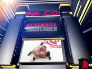 Elizabeth Thorn is way bigger than Luna Light, but they must battle on the mat today. Luna is a spit 1/16