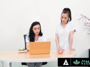 Cute Masseuse Teams Up With Colleague For Her Client 1/16