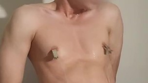 electro nipple torture cum