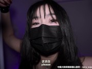 穿著黑絲筒襪高跟鞋，束縛綑綁舔腳，綁上雙手雙腿插入，最後濃精射滿整個小穴 3/16