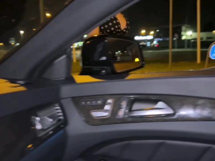 Italian escort picked up on the street and fucked in the car by an old man