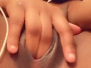 Playing With My Wet Pussy Before Shower 13/16