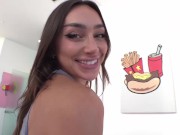 Hot brunette nympho Sisi Rose let’s Mike Adriano creampie her pussy 3/16