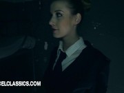 The sexy prison guard handles 2 prisoners 2/16