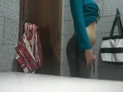 Solo time very wet while husband is working 2/16