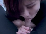 奥まで咥えさせられて興奮しながら「美味しい」と言っちゃうhentai彼女♡ cum in mouth 口内射精 13/16