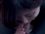 奥まで咥えさせられて興奮しながら「美味しい」と言っちゃうhentai彼女♡ cum in mouth 口内射精 9/16