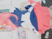 王者妲己女仆慾火中燒蜜汁臀自慰小穴蜜水沾枕头无套狗幹内射中出cos小妹 14/16