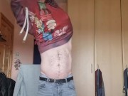 LongJohn0Hara changing into his gym wear 1/16