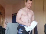 LongJohn0Hara changing into his gym wear 12/16