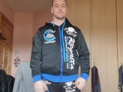 LongJohn0Hara changing into his gym wear 16/16