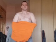 LongJohn0Hara changing into his gym wear