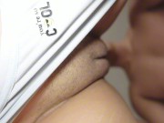 I kiss with my roommate, then he sucks my ass and vagina 4/16