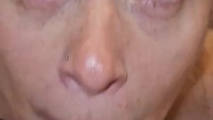 I give him sloppy head until he covers my face in cum (ONLYFANS @blondie_dread)