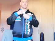 LongJohn0Hara changing from his gym gear into his dinner date green date suite