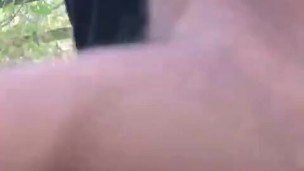 Stroking my cock in public naked ( on the side walk!!)