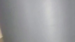 Showing my pussy in an amusement park public bathroom