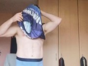 LongJohn0Hara changing from his Green dinner date suit into his street wear clothing 13/16