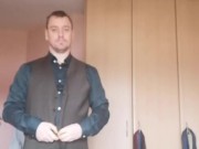 LongJohn0Hara changing from his Green dinner date suit into his street wear clothing 3/16