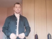 LongJohn0Hara changing from his Green dinner date suit into his street wear clothing 5/16