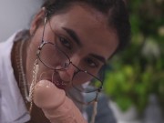 Horny secretary fuck a BIG dildo after work 8/16