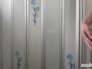 I got tired of seeing my stepsister and we made a video call in the bathroom - asukaxxxy 2/16