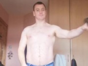 LongJohn0Hara changing from his street wear into his beach get up for a day on the beach with friend 4/16