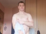 LongJohn0Hara changing from his street wear into his beach get up for a day on the beach with friend 8/16