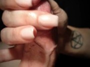 Handjob..aot of precum and Happy ending 💋 3/16