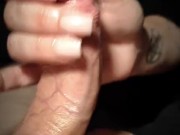 Handjob..aot of precum and Happy ending 💋 6/16