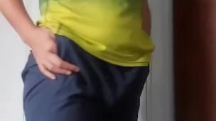 Man Farting in short. Fart fetish