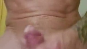 Solo wank with cumshot