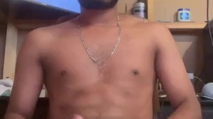 I touch myself in front of the camera and slap my hard cock