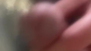 Pissing my uncut big dick on your face