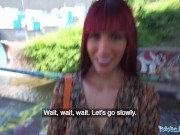 Public Agent Deep throat test and public fuck 3/16