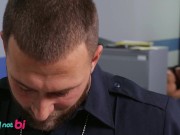 WHYNOTBI - Megan Maiden Plays Naughty Cop With Nicholas Ryder And Damien Stone At The Police Station 1/16