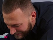 WHYNOTBI - Megan Maiden Plays Naughty Cop With Nicholas Ryder And Damien Stone At The Police Station 8/16