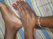 සිංහල කෙල්ල කකුල් ආතල්  sri lankan  girl  fun 11/16