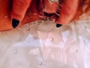 Having fun in the shower when I home alone 8/16