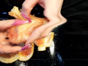 Creepy Halloween video. Sweet nasty. Food fetish, foot fetish. 5/16