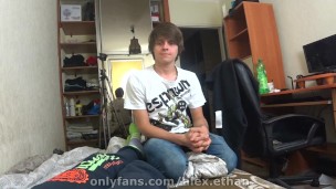 Cute, teen friend gives me a blowjob