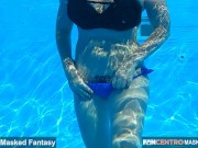 Tied Slave waits in the Flat for his Mistress to return to lick her Pussy - Female Dominance