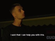 CUCK4K. Dude came to make a married couple happier: fuck cuckold's blindfolded wife 4/16