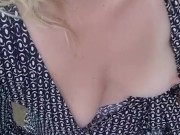 MILF masturbates on video call