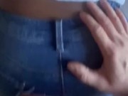 Fucking her Warm PUSSY in Tight jeans 3/16