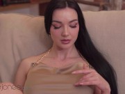 Dane Jones Sexy European brunette in high heels takes control big dick boyfriend eating pussy and intimate hot fuck with big 1/16