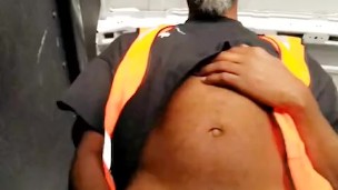 Mr Showtime69 Flashes Customers at Work