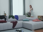 Supermodel Tiffany Tatum gets fucked hard by grandpa Hans and gets the full load of cum on her face! 2/16