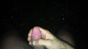 Fertilizo arbol con semen caliente. Paja en casa de campo