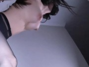 My asian neighbor hide in the dressing room just for sex and get squirting 10/16